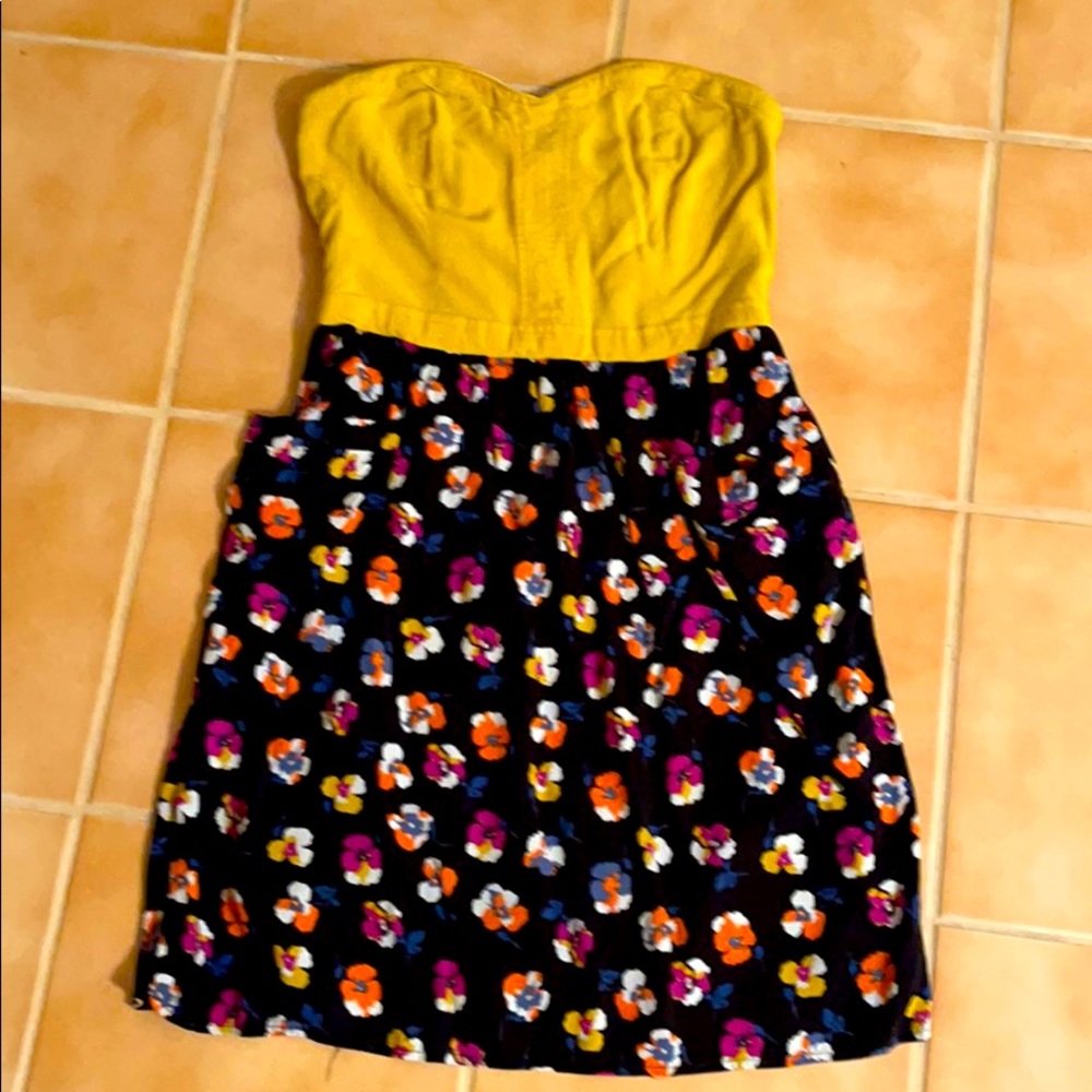 Strapless cocktail dress